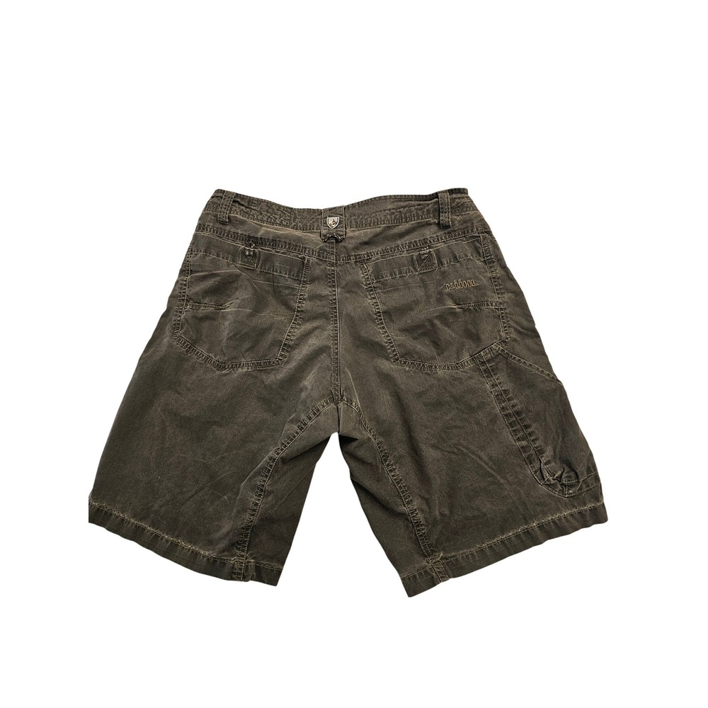 Kuhl Rydr Mens Shorts Size 33 Brown Cotton Nylon Blend Hiking Outdoor Utility